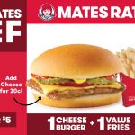 DEAL: Wendy’s – $5 Mates Rates Beef (Cheeseburger, Value Fries, Value Drink)