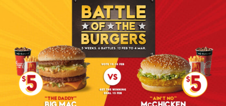 Battle of the Burgers Big Mac McChicken