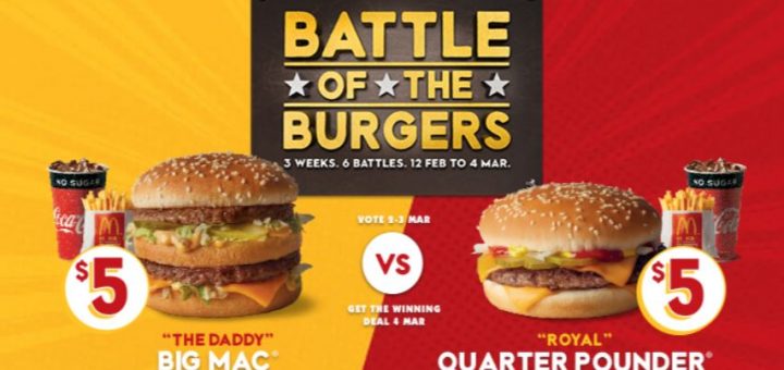 Battle of the Burgers Big Mac Quarter Pounder