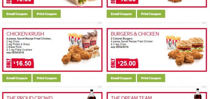 KFC NZ valid until 8 April 2019