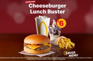 McDonalds 6 Cheeseburger Lunch Buster