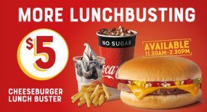 McDonalds NZ Cheeseburger Hunger Buster