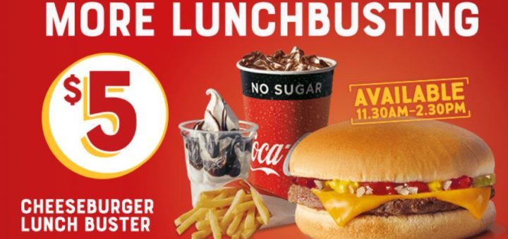 McDonalds NZ Cheeseburger Hunger Buster
