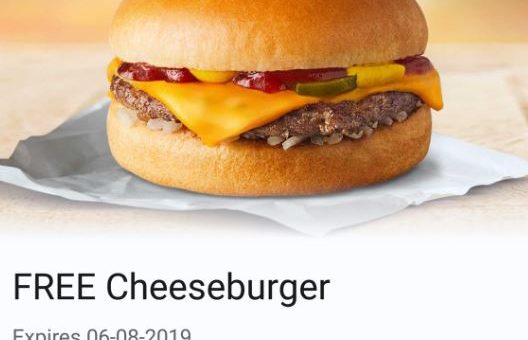 McDonalds NZ Free Cheeseburger