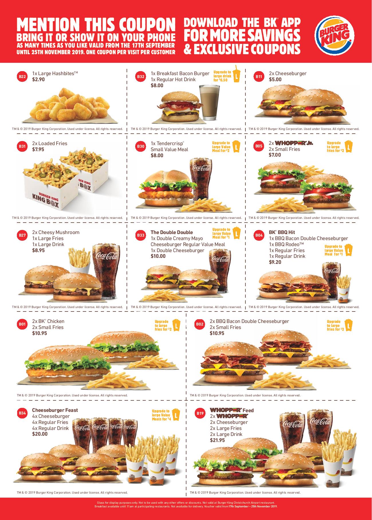 DEAL Burger King Coupons Valid Until 13 January 2020 Latest BK deal-burger-king-coupons-valid-until-13-january-2020-latest-bk