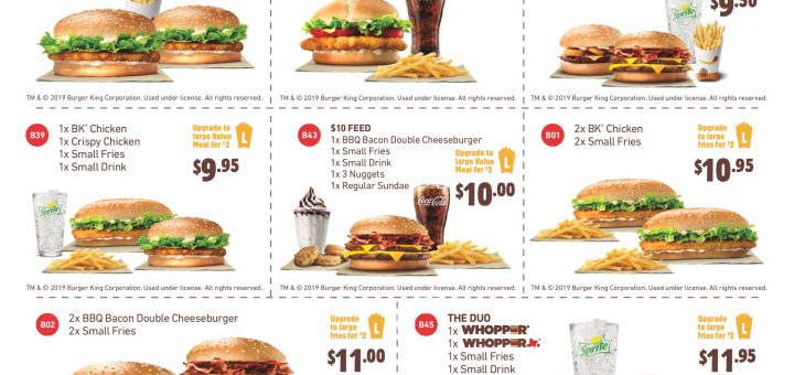 Burger King Vouchers valid until 9 March 2020 page 002