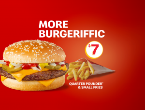 McDonalds NZ Quarter Pounder Small Fries