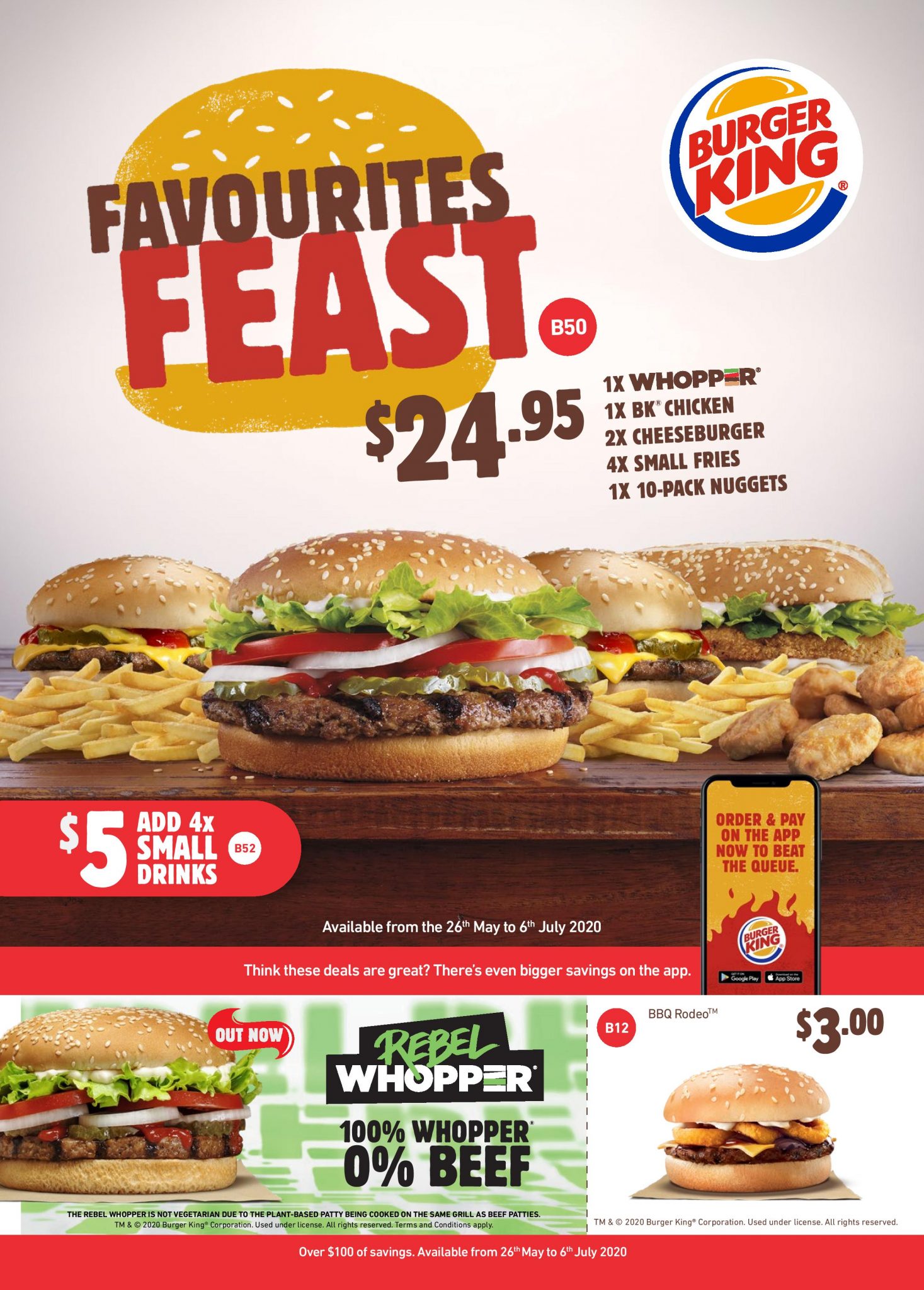 DEAL Burger King Coupons valid until 6 July 2020 Latest BK Coupons