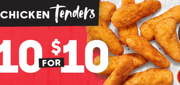 Pizza Hut NZ 10 Tenders for 10