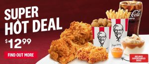 KFC NZ 12.99 Super Hot Deal