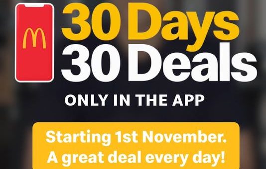 McDonalds 30 Days 30 Deals