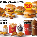DEAL: McDonald’s – $20 Big Choice Deal (2 Favourites + 4 Sides)