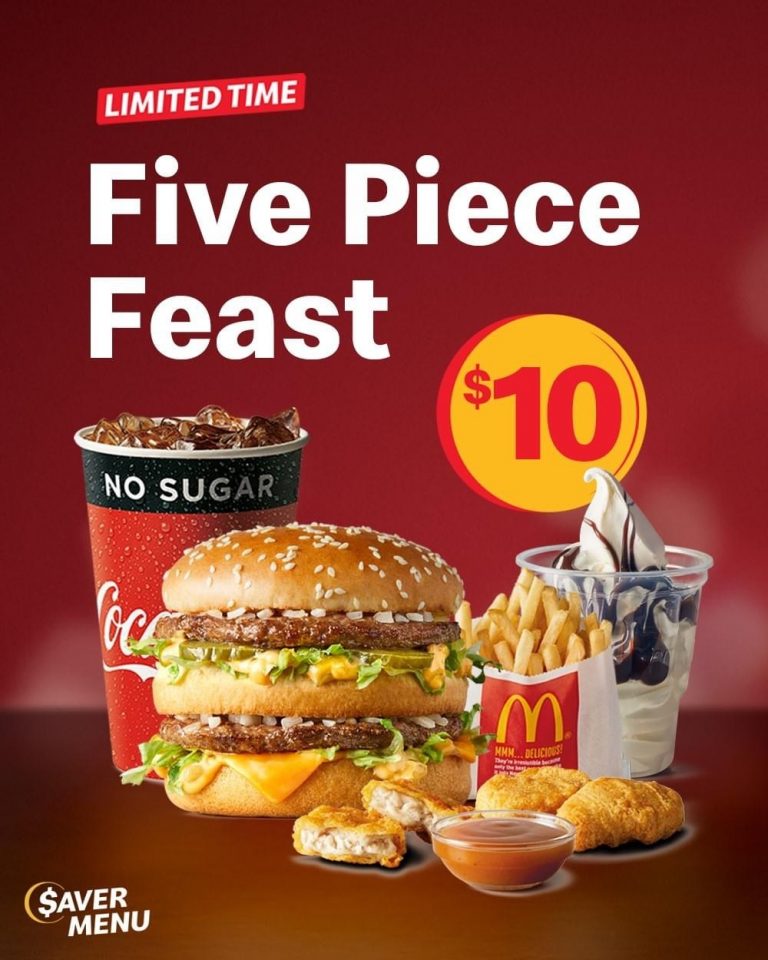 DEAL McDonald's 10 Five Piece Feast (Big Mac, Small Fries, Small