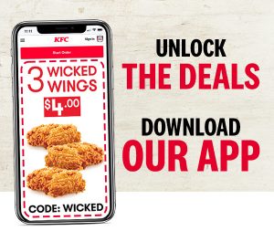 KFC 3 Wicked Wings for 4