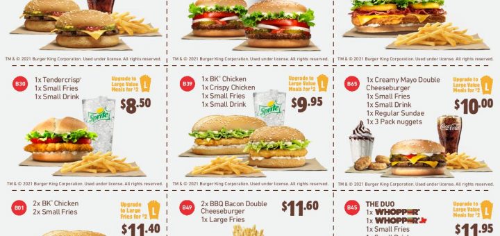 Burger King NZ Coupons valid until 26 April 2021 Main