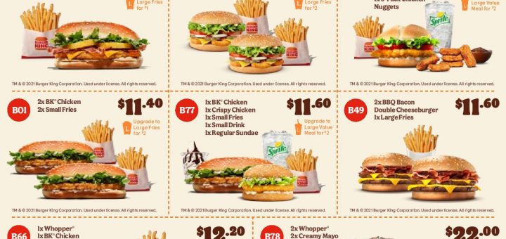 Burger King Coupons valid until 11 October 2021 Front
