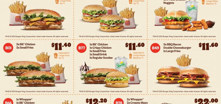 Burger King Coupons valid until 6 December 2021 2