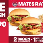 DEAL: Wendy’s – $13 The Splash (2 Hoki Fish Burgers + Value Fries + Value Drink)