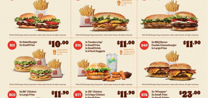 Burger King Coupons valid until 1 February 2022 Main