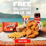 DEAL: KFC – Free Mallowpuffs or Large Side with any Bucket over $30
