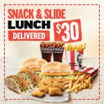 DEAL: KFC – $30 Snack & Slide Lunch  with Free Delivery