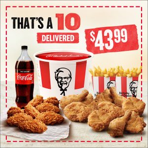 Thats a 10 Delivered KFC