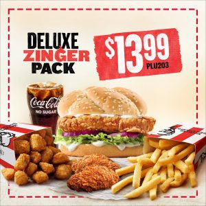 KFC 13.99 Deluxe Zinger Pack