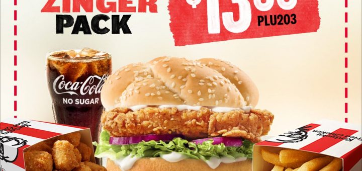 KFC 13.99 Deluxe Zinger Pack