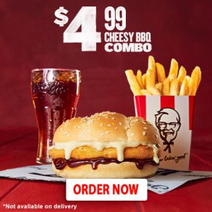 KFC 4.99 Cheesy BBQ Combo
