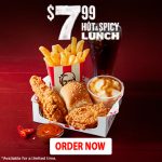 DEAL: KFC $7.99 Hot & Spicy Lunch