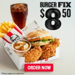 DEAL: KFC – $8.50 Burger Fix