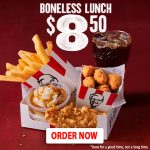 DEAL: KFC $8.50 Boneless Lunch