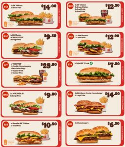Burger King Coupons valid until 14 March 2023