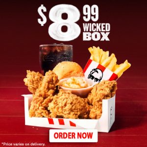 KFC 8.99 Wicked Box