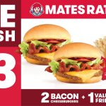 DEAL: Wendy’s – $13 The Smash (2 Bacon Cheeseburgers, Value Fries, Value Drink)