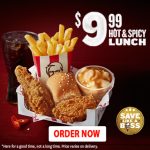 DEAL: KFC $9.99 Hot & Spicy Lunch