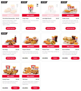 KFC Delivery 23 January 2024