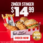 DEAL: KFC – $14.99 Zinger Stinger